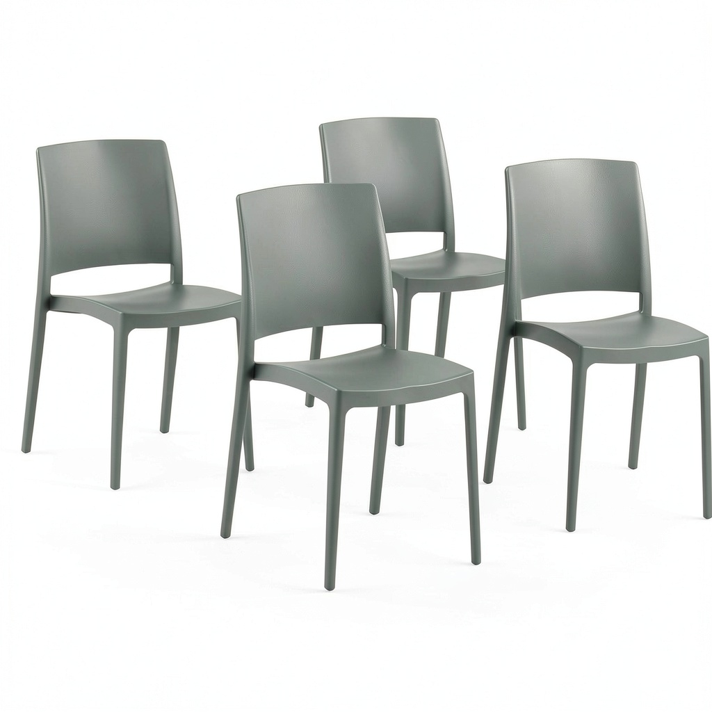 Chaise, en verre, coloris vert, pour la salle à manger ou la cuisine