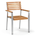 Chaise, 2 pièces, en acier inoxydable, pour la salle à manger ou la cuisine