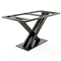 Bureau, en acier, coloris noir, 160 x 80 x 72 cm, pour l’espace de travail