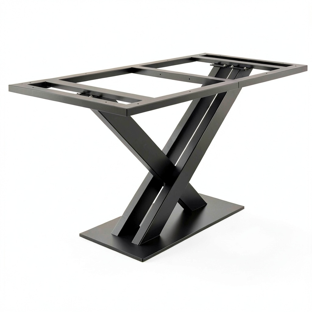 Bureau, en acier, coloris noir, 160 x 80 x 72 cm, pour l’espace de travail