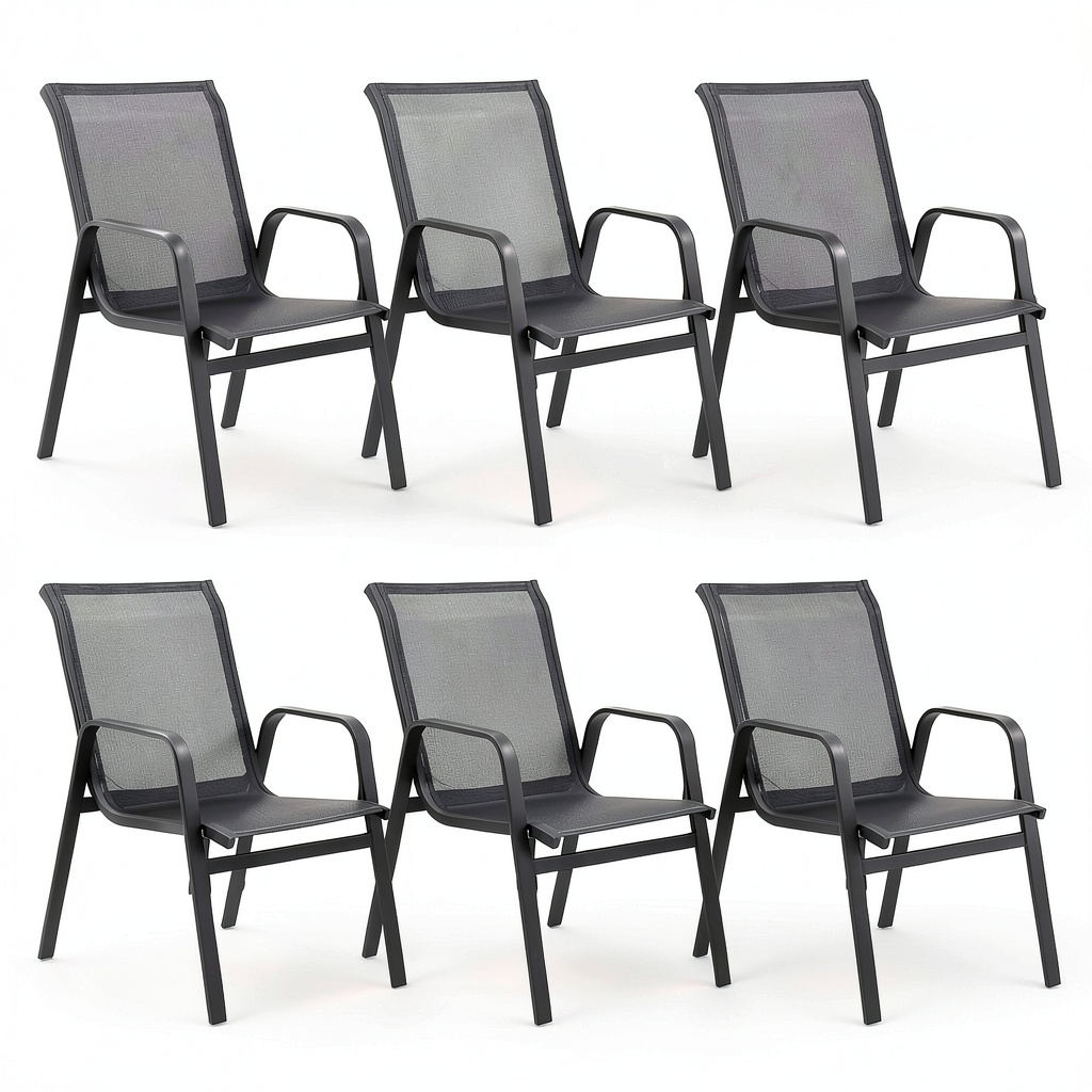 Chaise, en acier, coloris noir, 92 x 54 x 65 cm, pour la salle à manger ou la cuisine