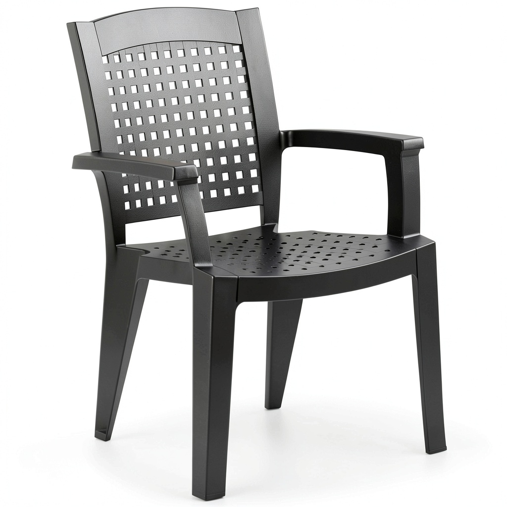 Chaise, coloris gris, pour la salle à manger ou la cuisine