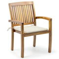 Chaise, coloris crème, pour la salle à manger ou la cuisine