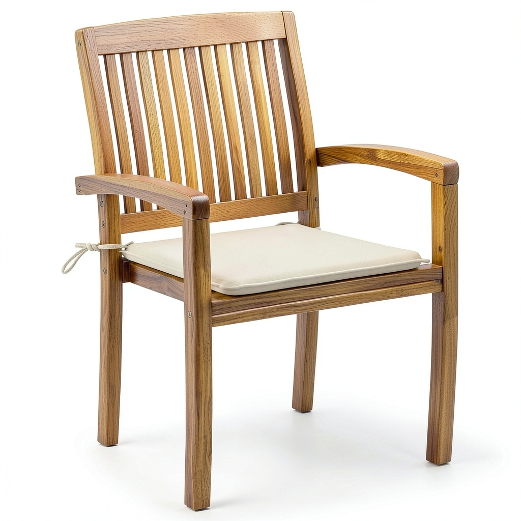 Chaise, coloris crème, pour la salle à manger ou la cuisine