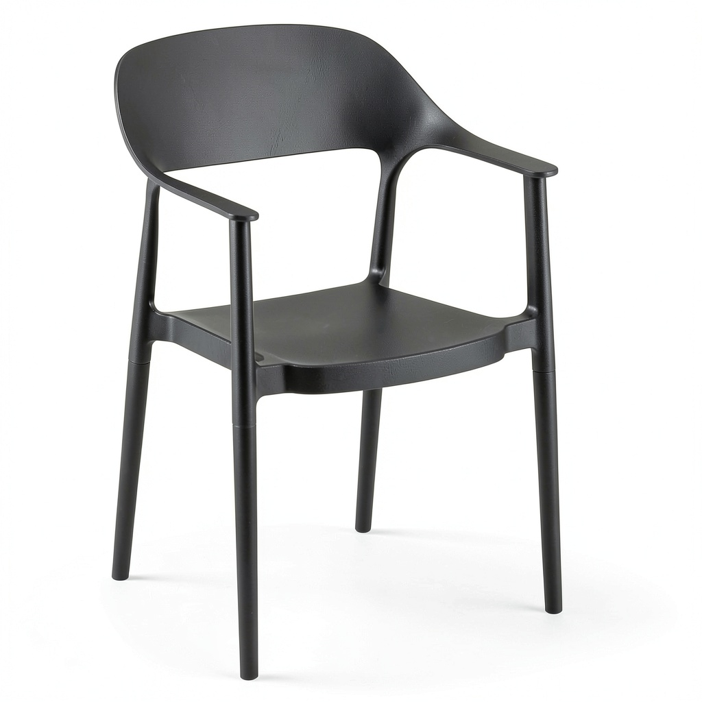 Chaise, coloris noir, pour la salle à manger ou la cuisine