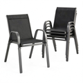 Fauteuil, en acier, coloris noir, pour le salon ou la chambre