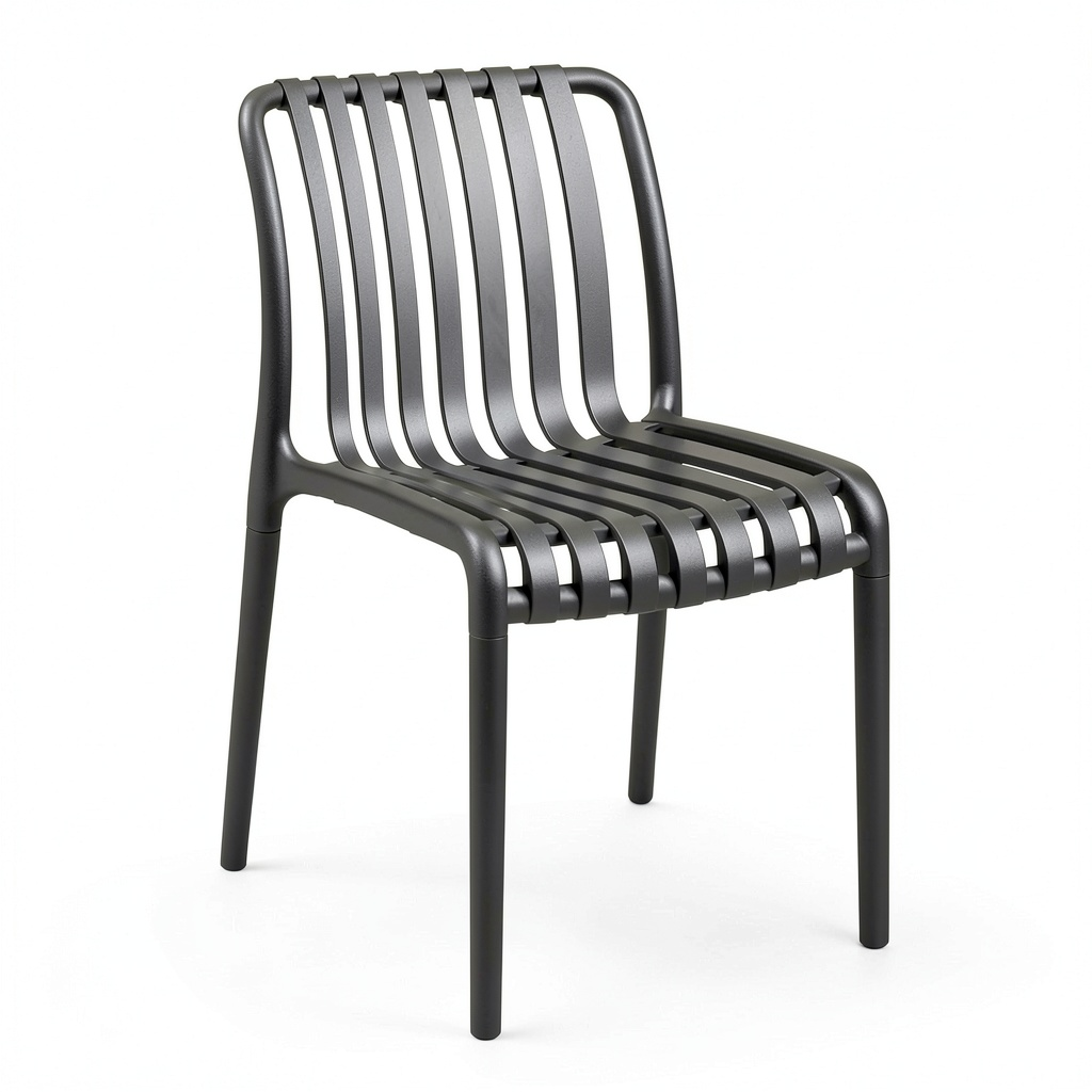 Salon de jardin, coloris anthracite, pour la terrasse ou le jardin